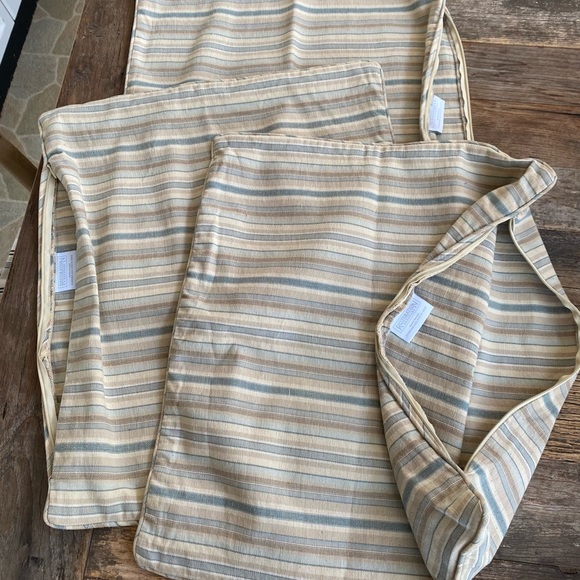 3 Restoration Hardware NAPA Narrow Striped Throw Pillow Covers 20X20 - Picture 6 of 6